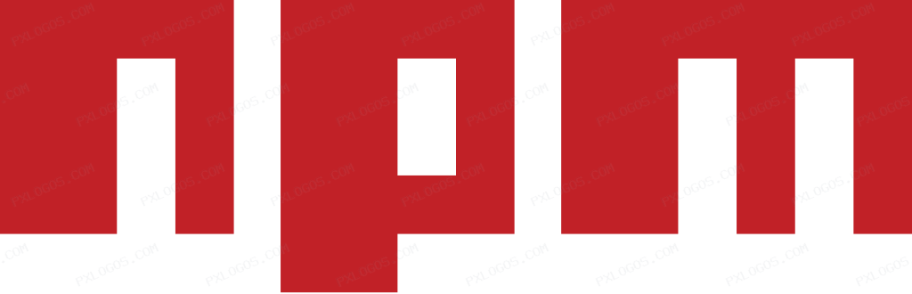 npm Wordmark Logo PNG with transparent background