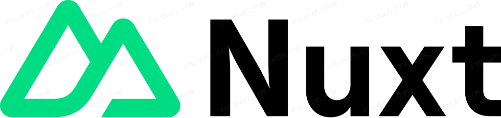 Nuxt Wordmark Logo PNG with transparent background