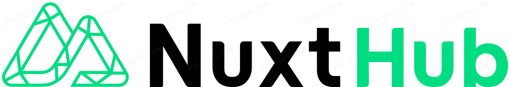 Nuxthub Wordmark Logo PNG with transparent background