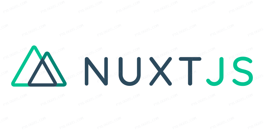 Nuxt.js Wordmark Logo PNG with transparent background