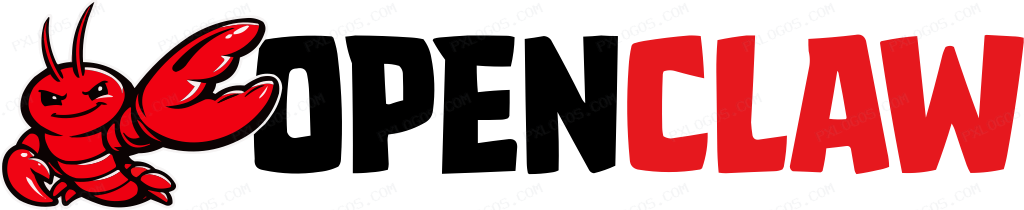 OpenClaw Wordmark Logo PNG with transparent background