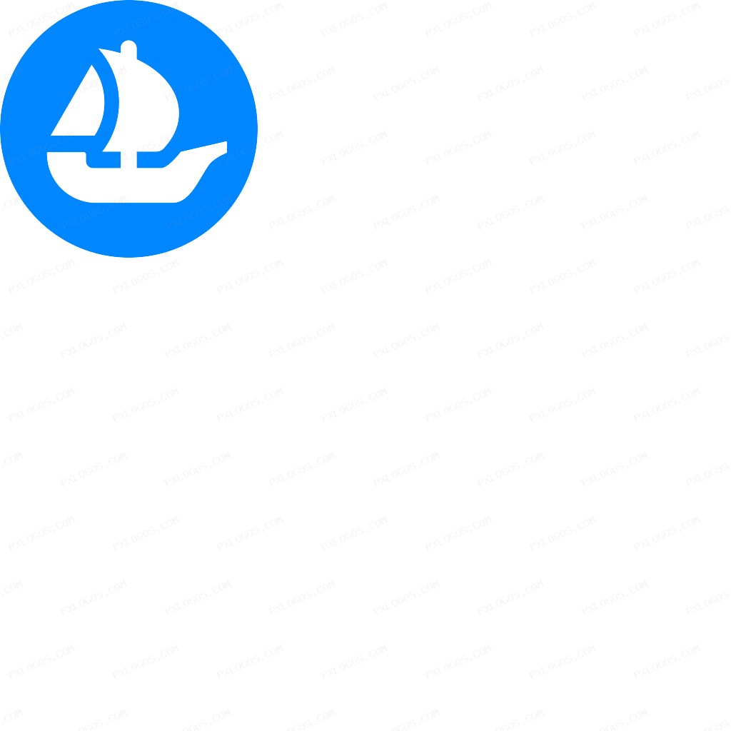 Opensea Logo PNG with transparent background