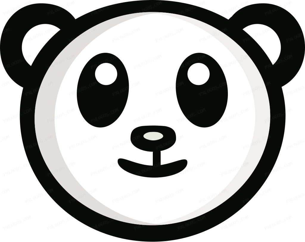 Panda Logo PNG with transparent background