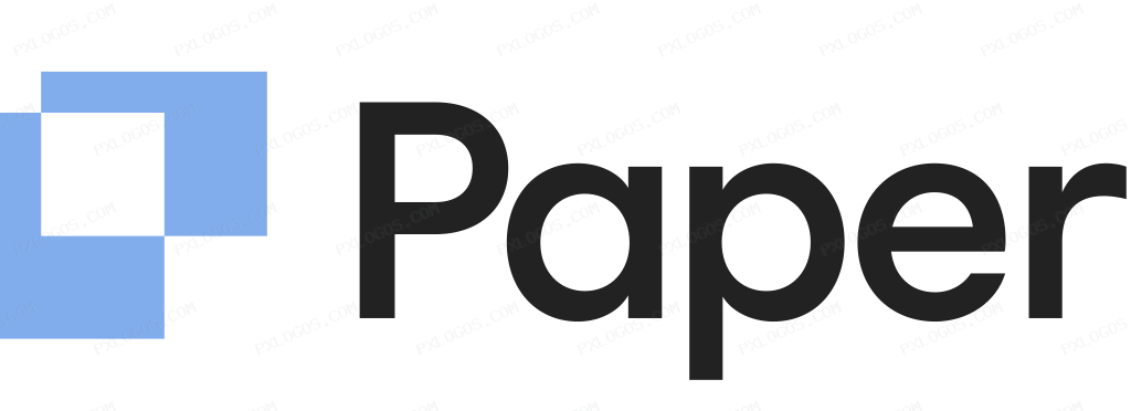 Paper Wordmark Logo PNG with transparent background