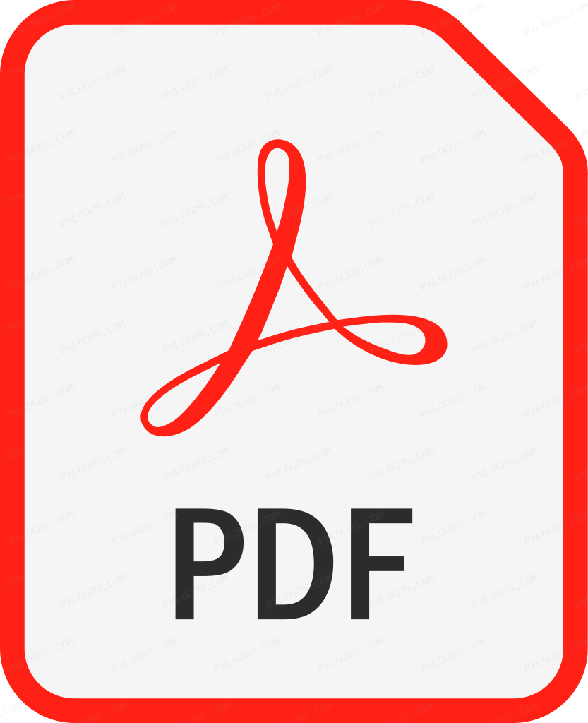 PDF Logo PNG with transparent background