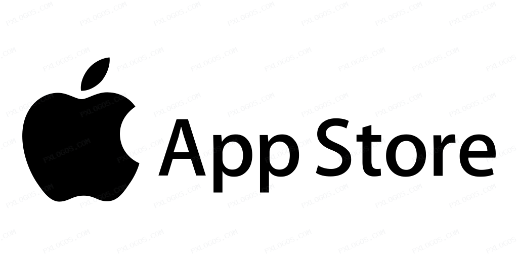 Apple App Store Wordmark Logo PNG with transparent background