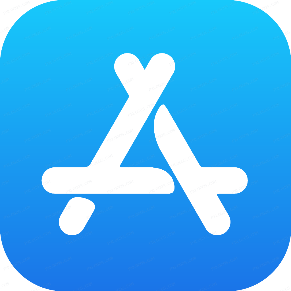 Apple App Store Logo PNG with transparent background