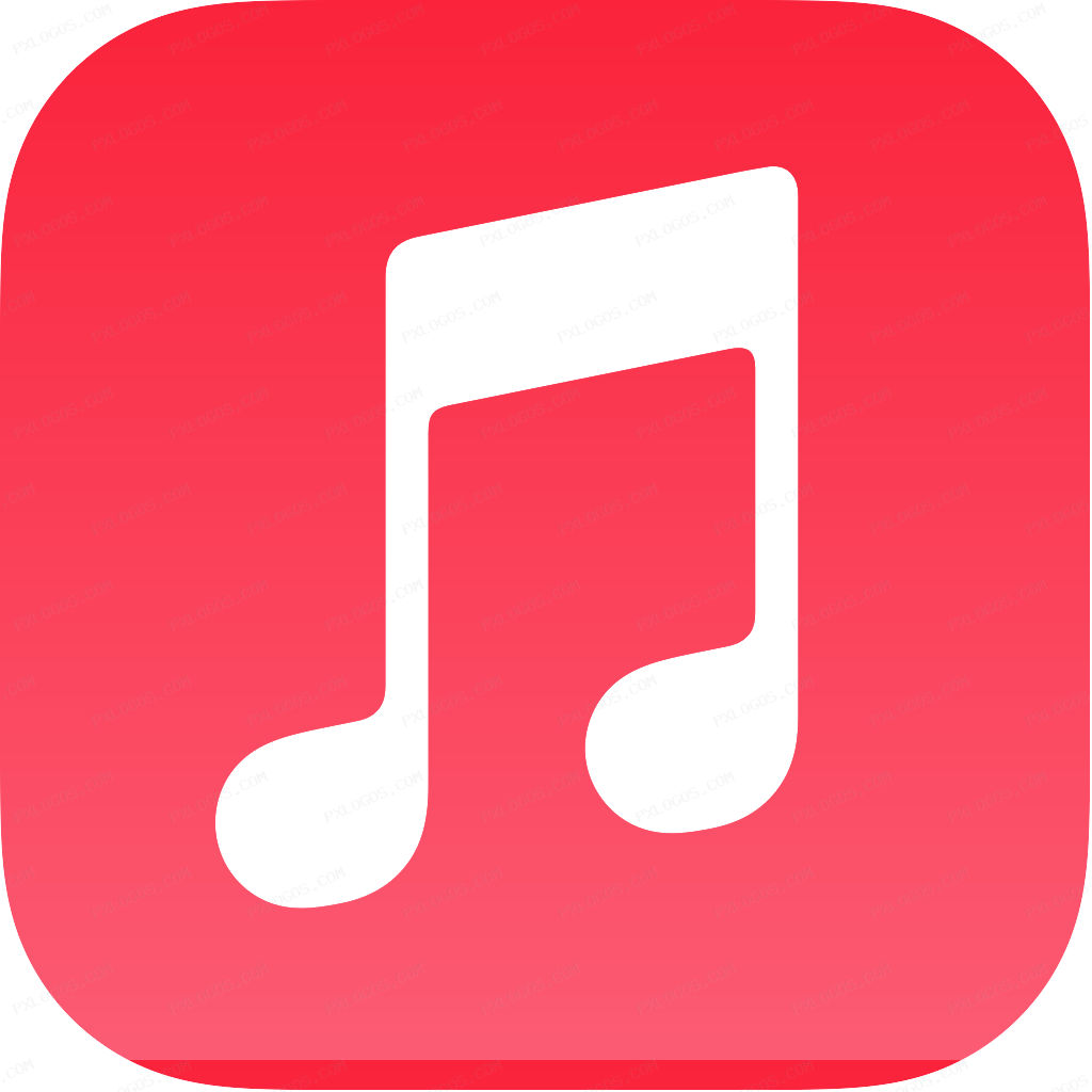 Apple Music Logo PNG with transparent background