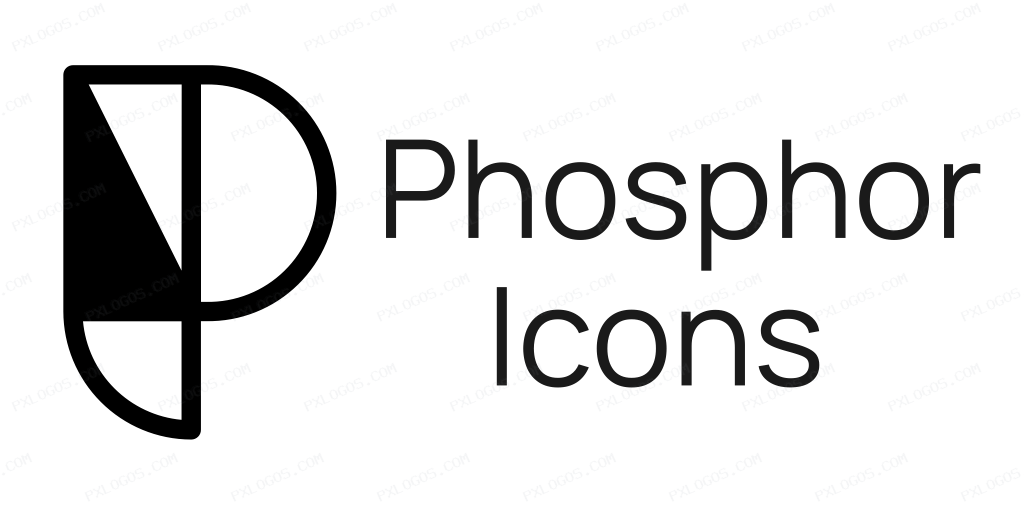 Phosphoricons Wordmark Logo PNG with transparent background