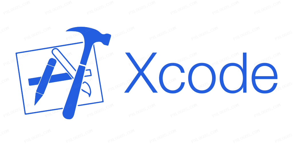 Apple Xcode Wordmark Logo PNG with transparent background