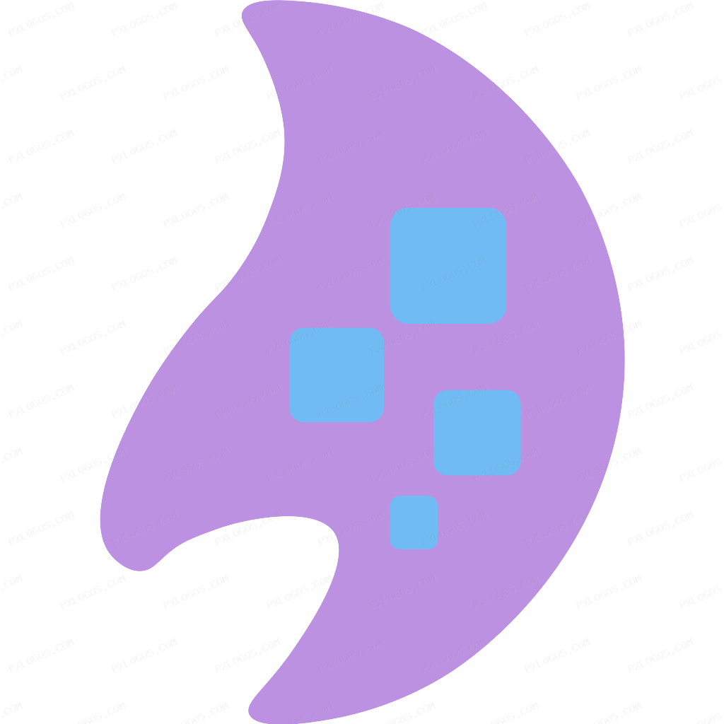 Pixelfin Logo PNG with transparent background