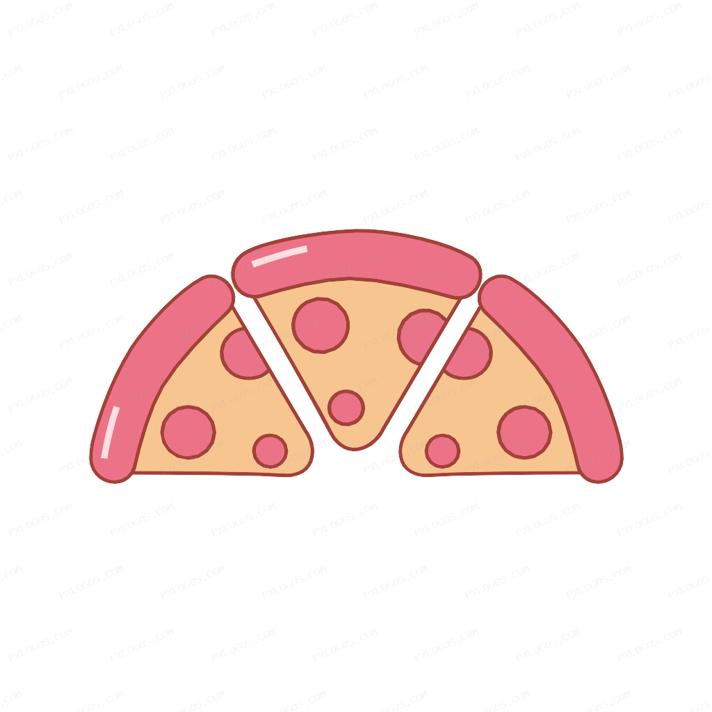 Piza Logo PNG with transparent background