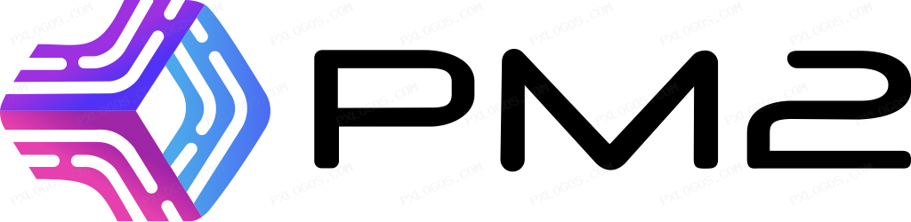 Pm2 Wordmark Logo PNG with transparent background