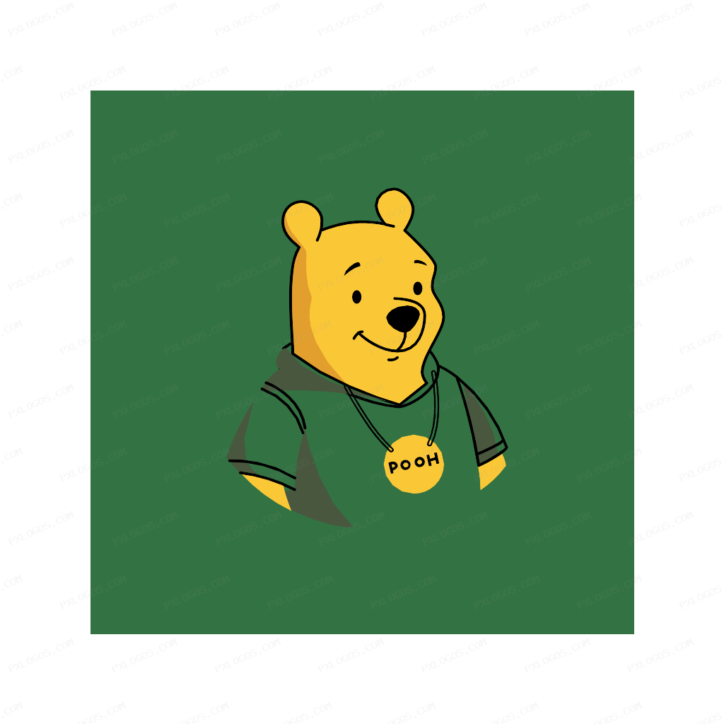 Pooh Logo PNG with transparent background