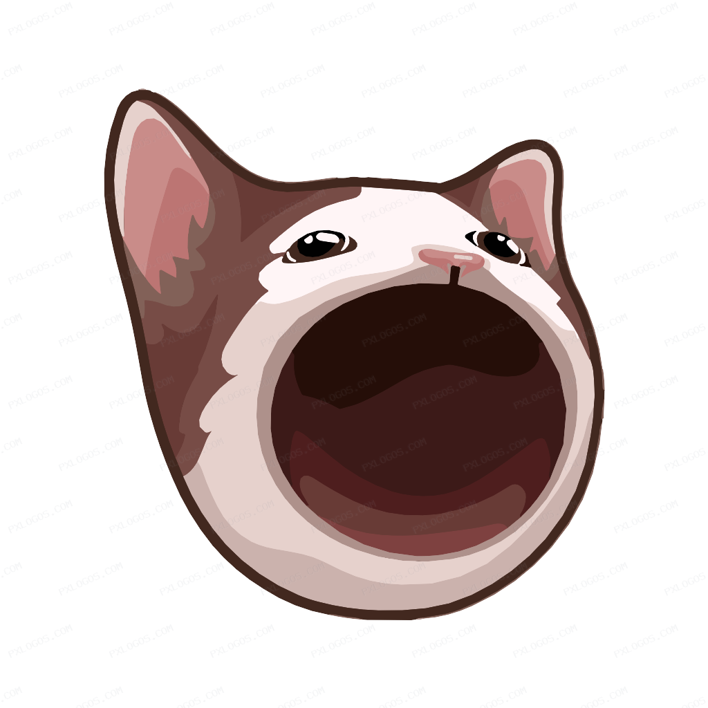 Popcat Logo PNG with transparent background
