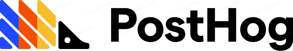 Posthog Wordmark Logo PNG with transparent background